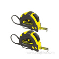 high quality abs material compact rubber jacket tape measure with nylon